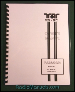 TenTec 585 Paragon Instruction Manual